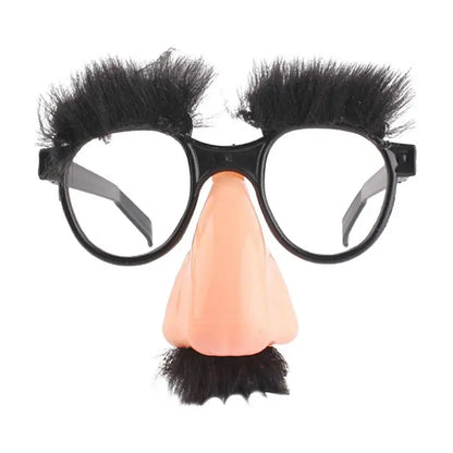 Big Nose Glasses with Eyebrows Mustache Silly Funny Photo Props Halloween Party Eyeglasses Novelty Prank for Birthday Parties 1
