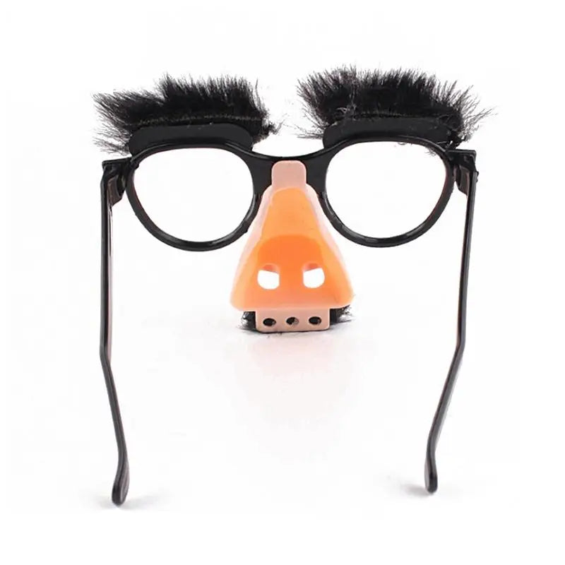 Big Nose Glasses with Eyebrows Mustache Silly Funny Photo Props Halloween Party Eyeglasses Novelty Prank for Birthday Parties 2