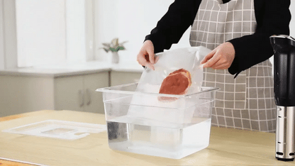 RoyaleGlow Sous Vide Container with Fitted Lid and Scale