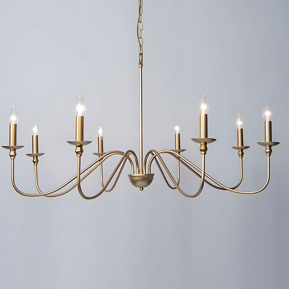 Black Candle Chandelier Light – Ceiling Lamp for Living & Dining Rooms 10