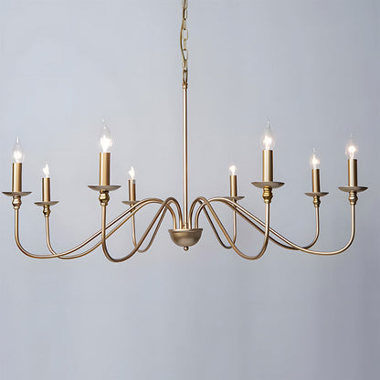 Black Candle Chandelier Light – Ceiling Lamp for Living & Dining Rooms 10