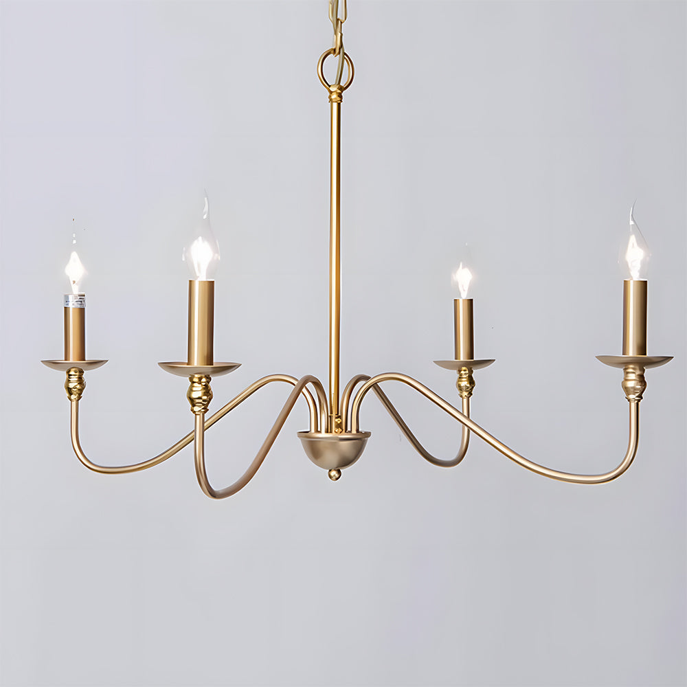 Black Candle Chandelier Light – Ceiling Lamp for Living & Dining Rooms 3