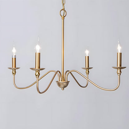 Black Candle Chandelier Light – Ceiling Lamp for Living & Dining Rooms 3
