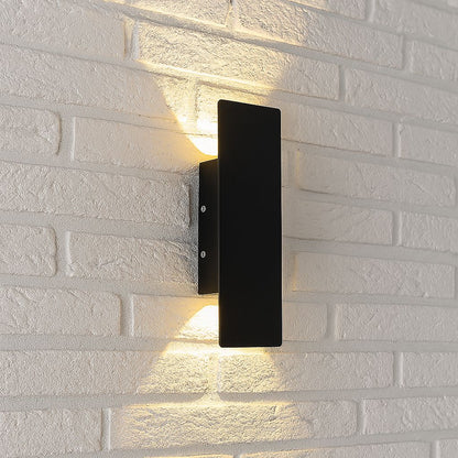Black Long Outdoor Wall Light 0