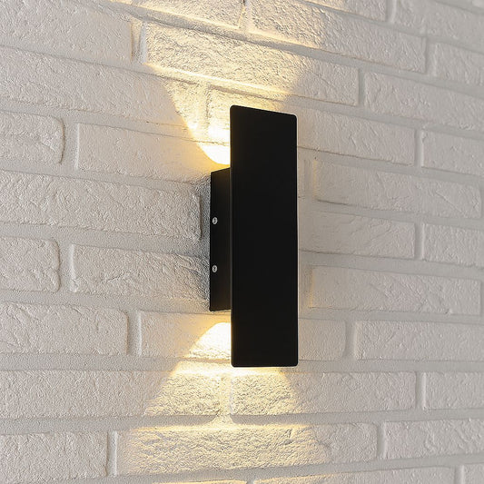Black Long Outdoor Wall Light 0