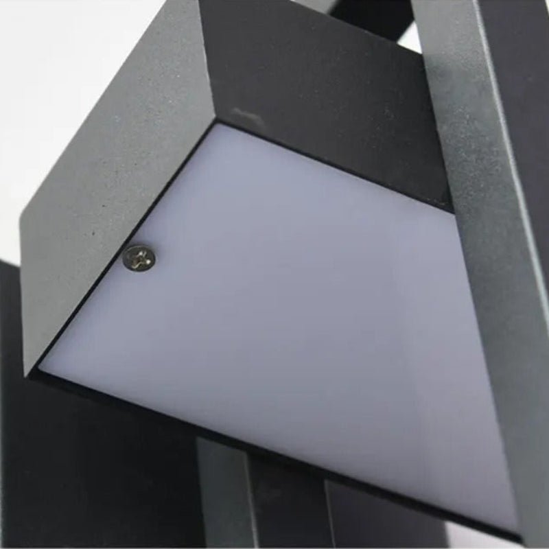 Black Up Down Outdoor Wall Light 3