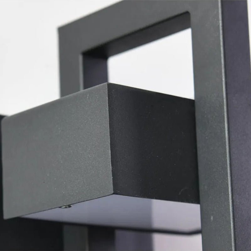 Black Up Down Outdoor Wall Light 4