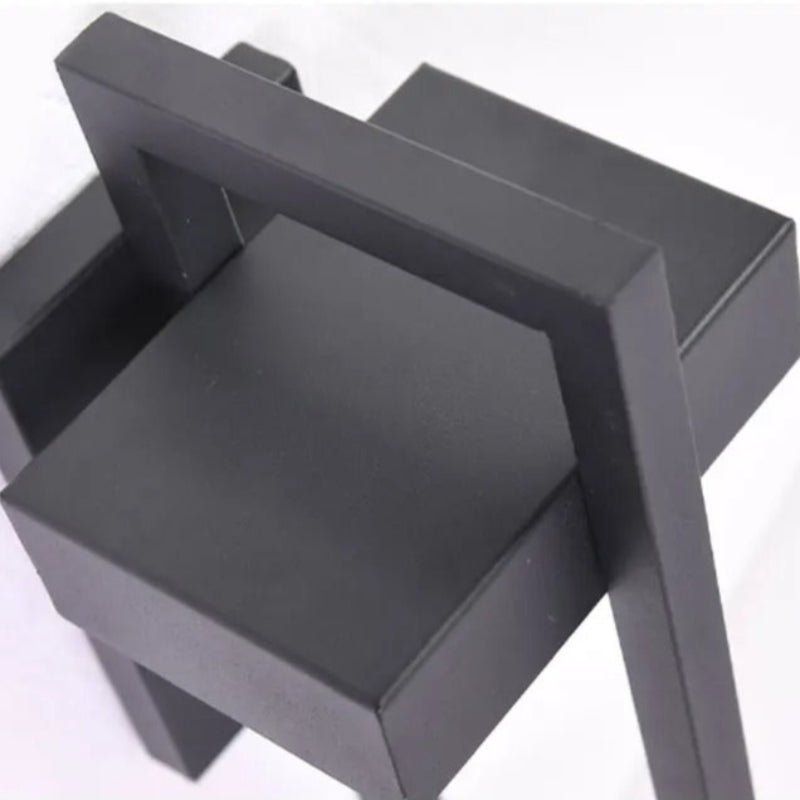 Black Up Down Outdoor Wall Light 5