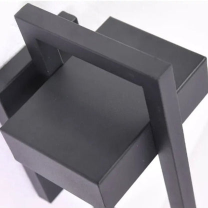 Black Up Down Outdoor Wall Light 5