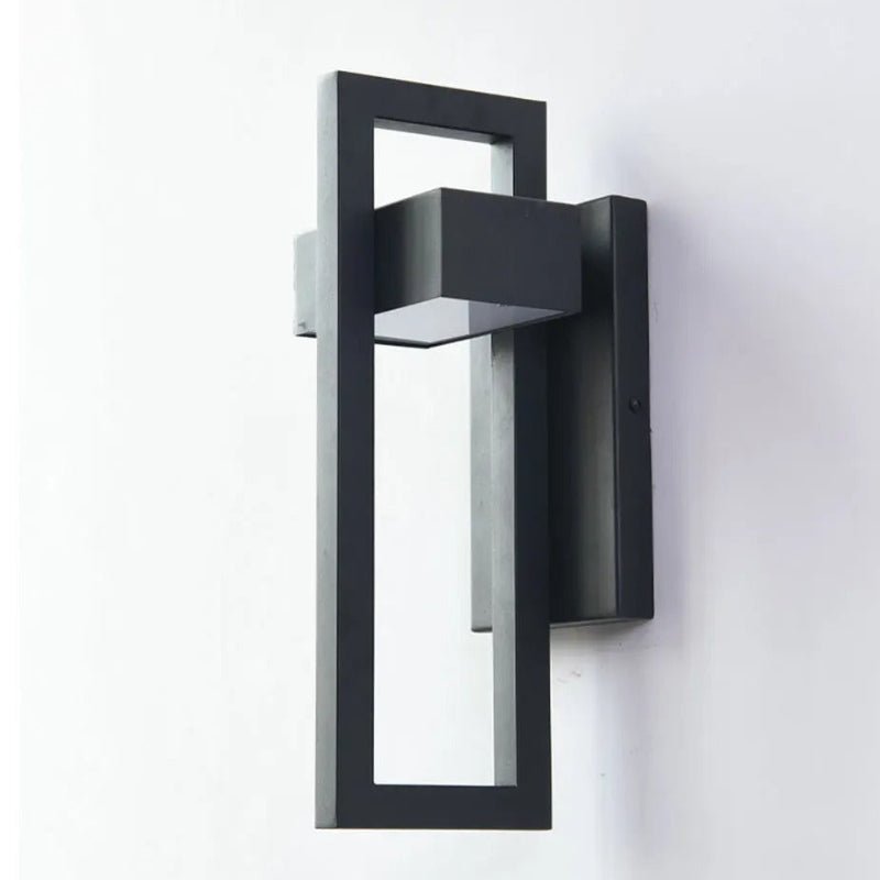 Black Up Down Outdoor Wall Light 7