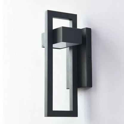 Black Up Down Outdoor Wall Light 7