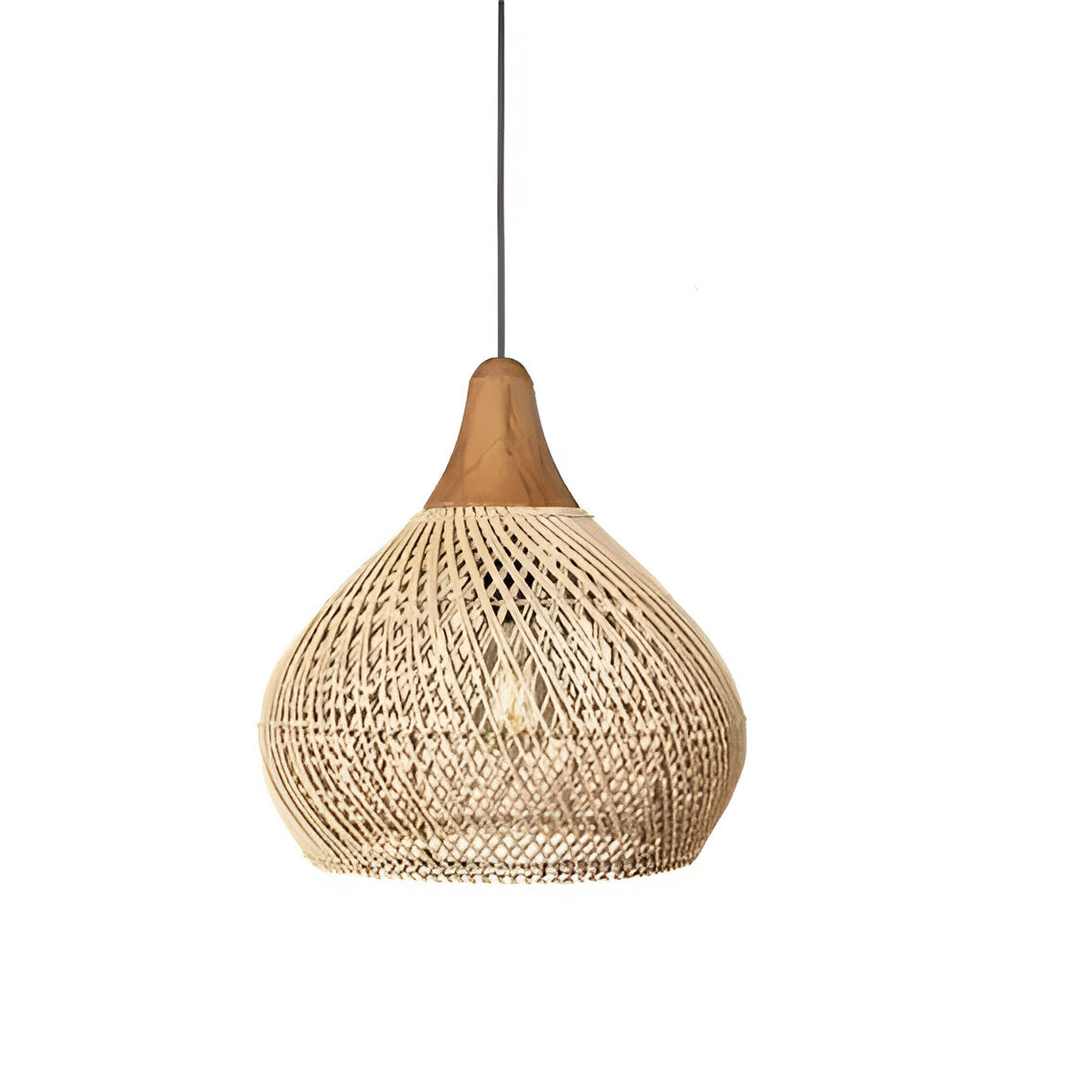 Boho Style Rattan Pendant Light 0