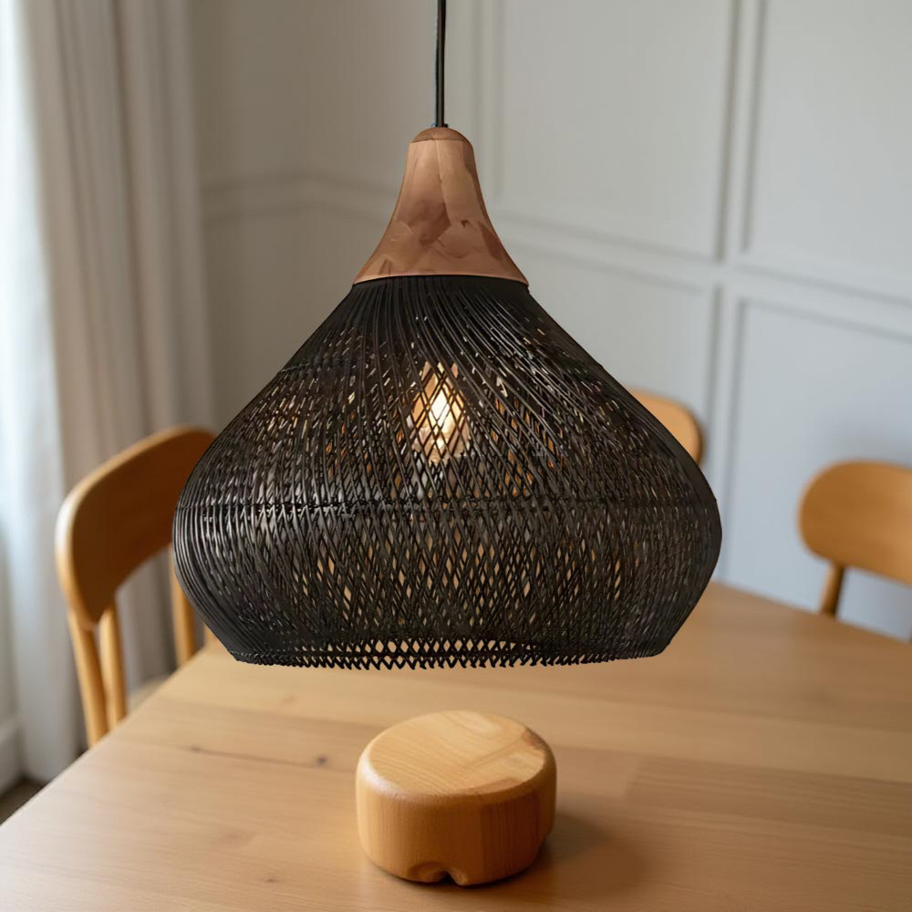 Boho Style Rattan Pendant Light 3