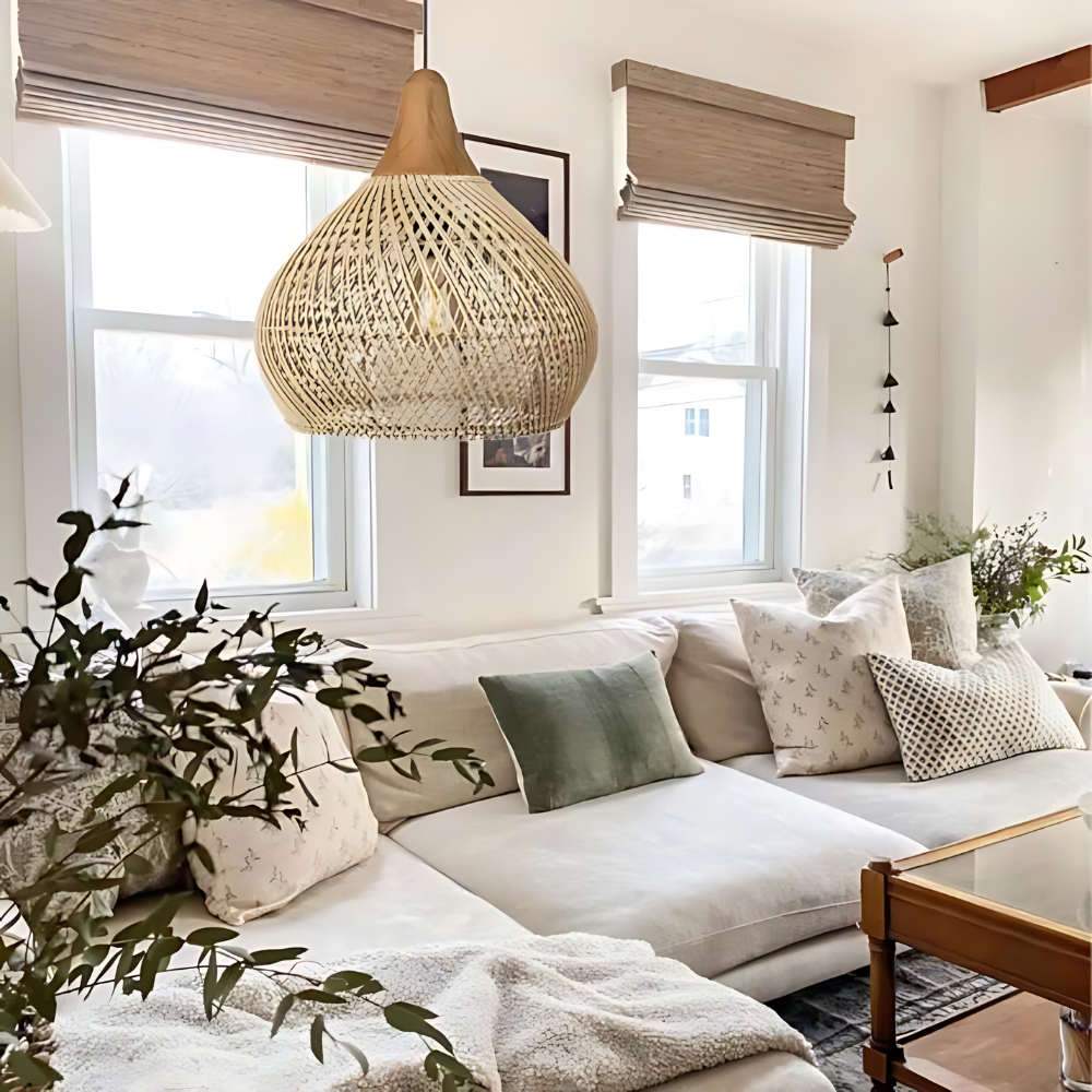 Boho Style Rattan Pendant Light 4