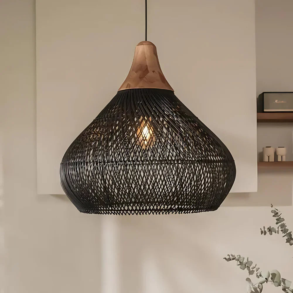 Boho Style Rattan Pendant Light 5