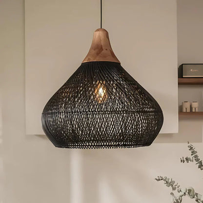 Boho Style Rattan Pendant Light 5