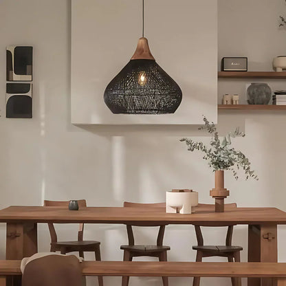 Boho Style Rattan Pendant Light 7