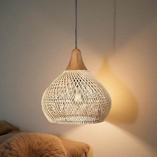 Boho Style Rattan Pendant Light 8