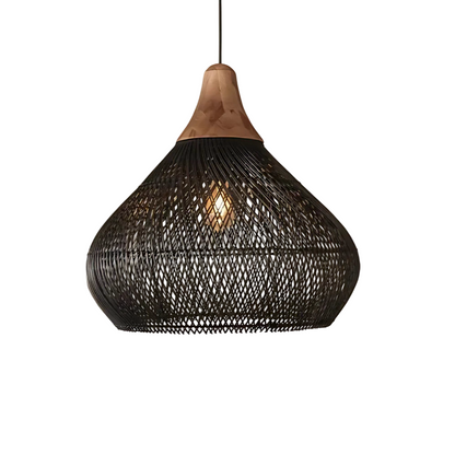 Boho Style Rattan Pendant Light 9