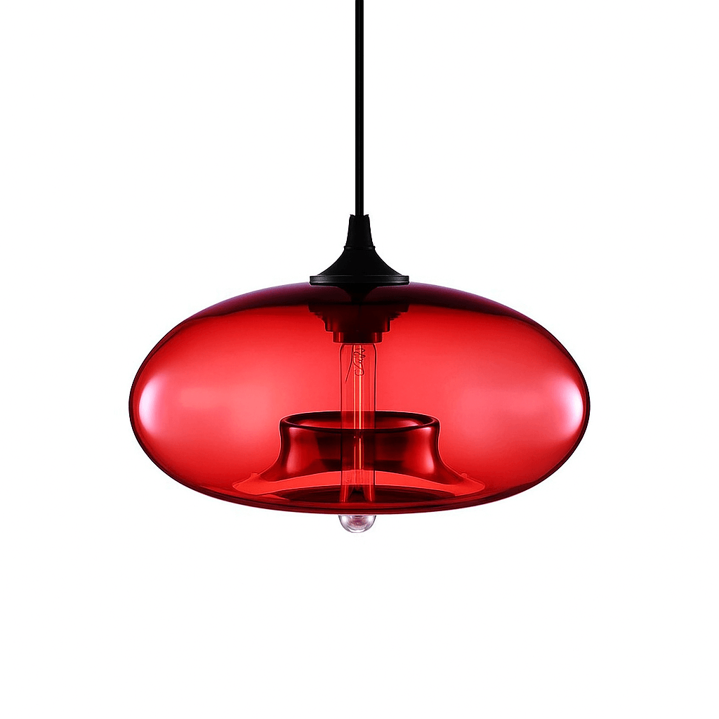 Bolania | Pendant light - Hanging design made of colored glass - Modern style