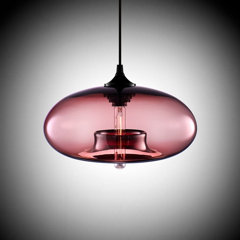 Bolania | Pendant light - Hanging design made of colored glass - Modern style