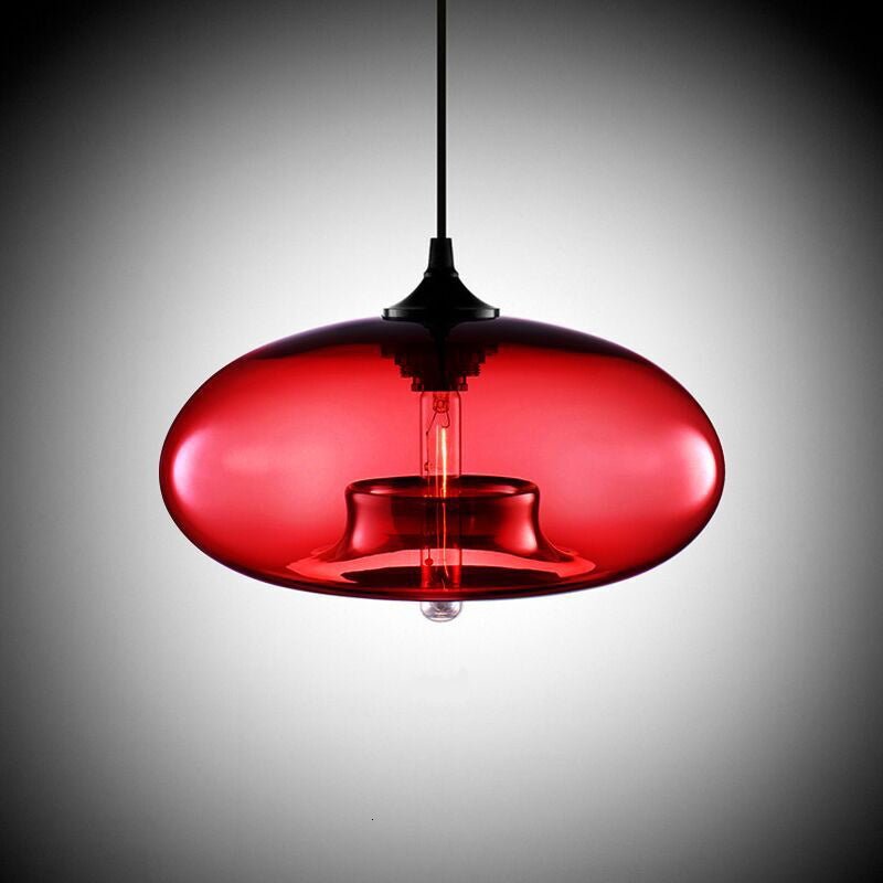 Bolania | Pendant light - Hanging design made of colored glass - Modern style