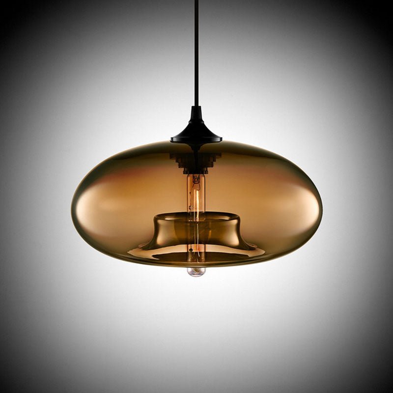 Bolania | Pendant light - Hanging design made of colored glass - Modern style