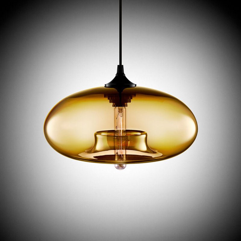 Bolania | Pendant light - Hanging design made of colored glass - Modern style