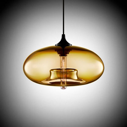 Bolania | Pendant light - Hanging design made of colored glass - Modern style