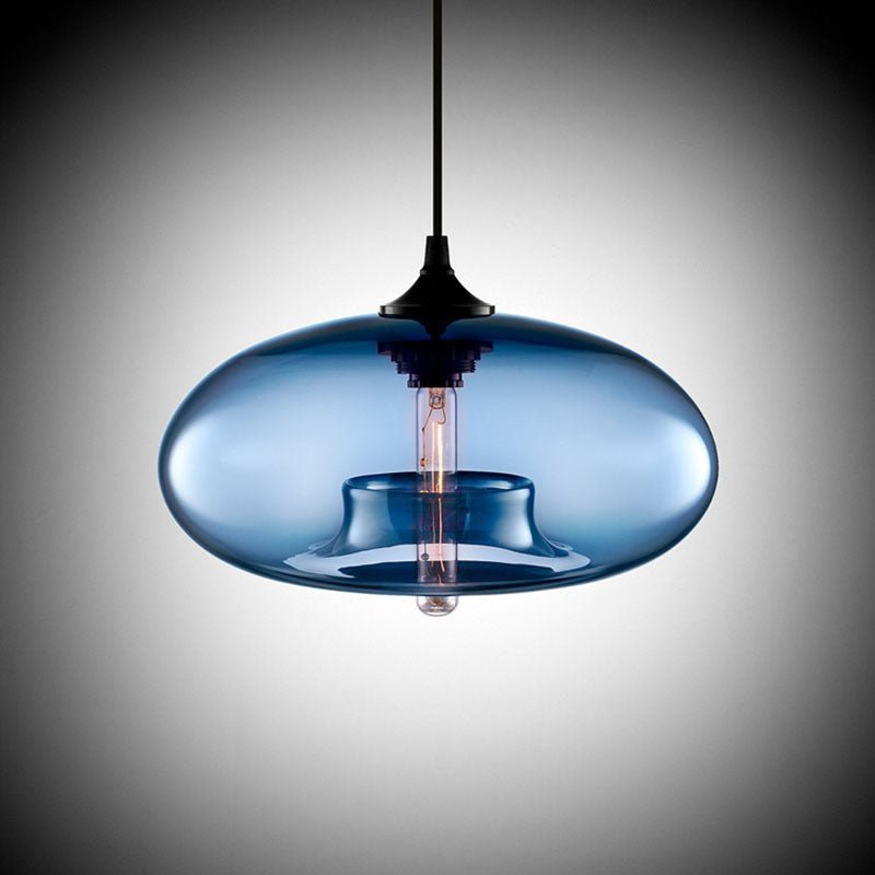 Bolania | Pendant light - Hanging design made of colored glass - Modern style