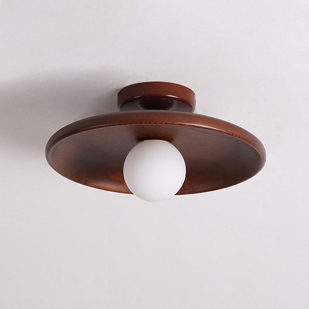 Bolania | Pendant light - Minimalist round - Nordic wood design for the hallway 1