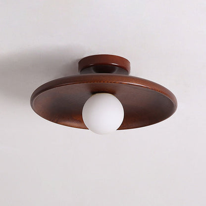 Bolania | Pendant light - Minimalist round - Nordic wood design for the hallway 1