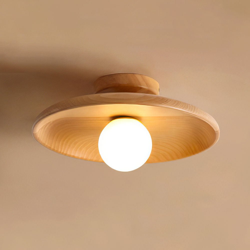 Bolania | Pendant light - Minimalist round - Nordic wood design for the hallway 2