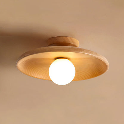 Bolania | Pendant light - Minimalist round - Nordic wood design for the hallway 2