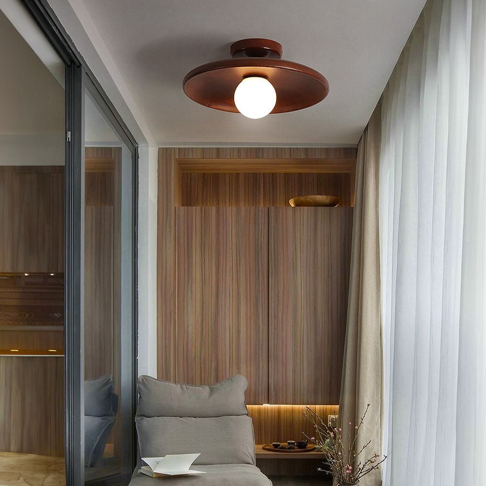 Bolania | Pendant light - Minimalist round - Nordic wood design for the hallway 5