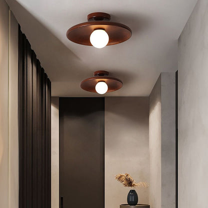 Bolania | Pendant light - Minimalist round - Nordic wood design for the hallway 6