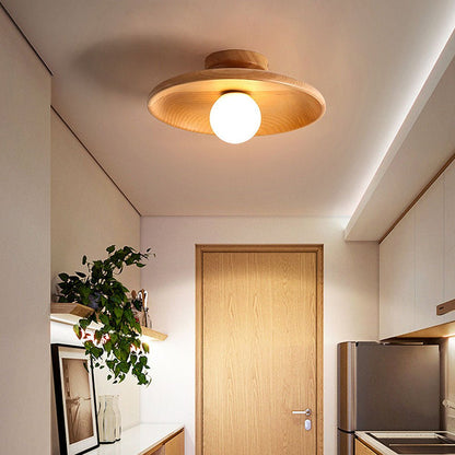 Bolania | Pendant light - Minimalist round - Nordic wood design for the hallway 7