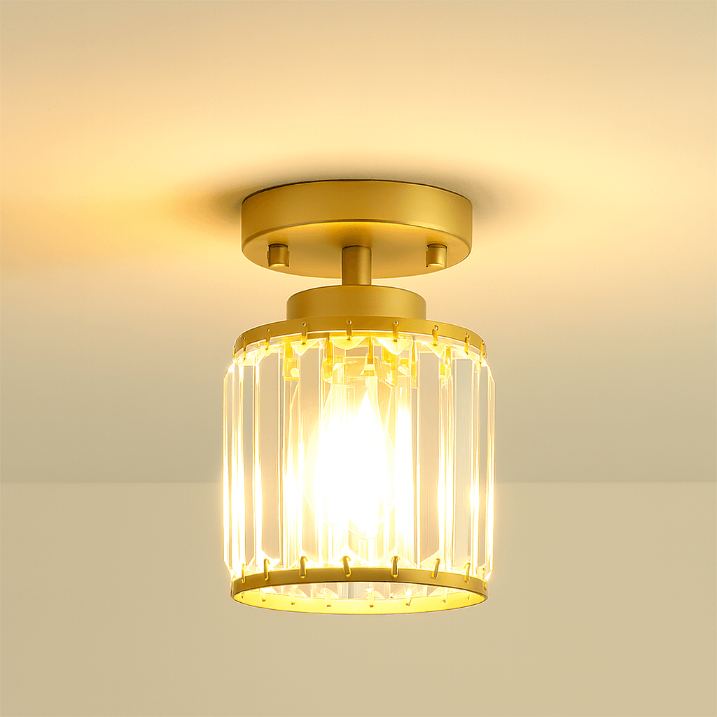 Bolania | Pendant light - Modern, semi-flush crystal pendant light - Elegant hallway light 0