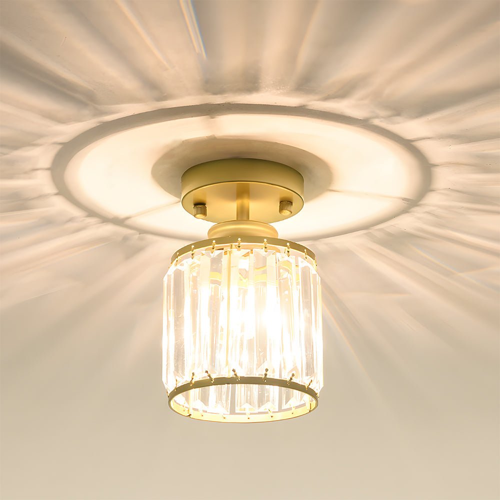 Bolania | Pendant light - Modern, semi-flush crystal pendant light - Elegant hallway light 1