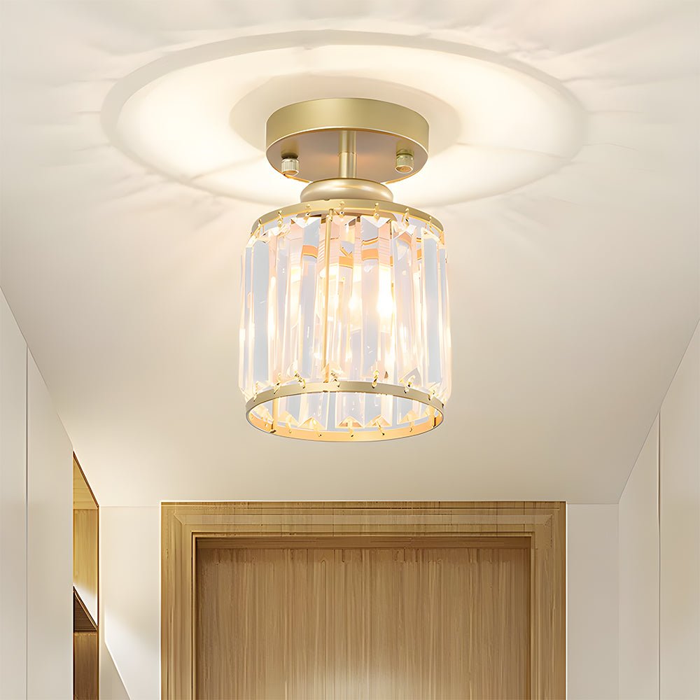 Bolania | Pendant light - Modern, semi-flush crystal pendant light - Elegant hallway light 2