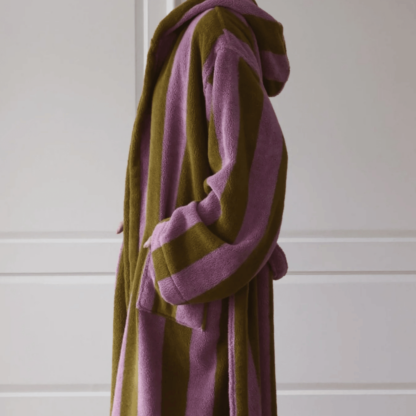 Bold Stripe Cloak Cotton Bathrobe 100% Organic Cotton Bathrobe 0