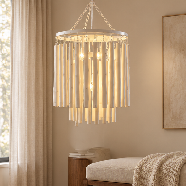 RoyaleGlow Modern Circular Hanging Chandelier Light Fixture