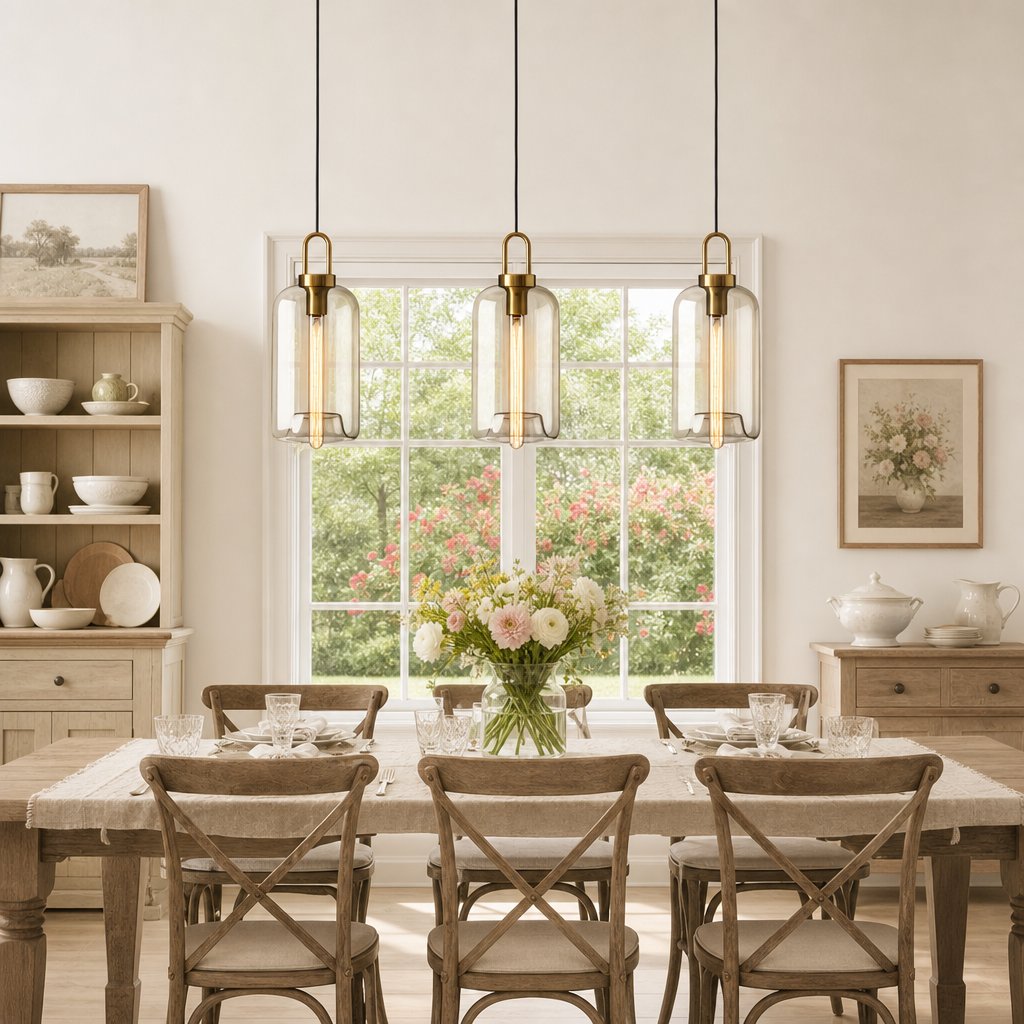 Royelux Modern Smoked Glass Globe Pendant Light with Brass Accents
