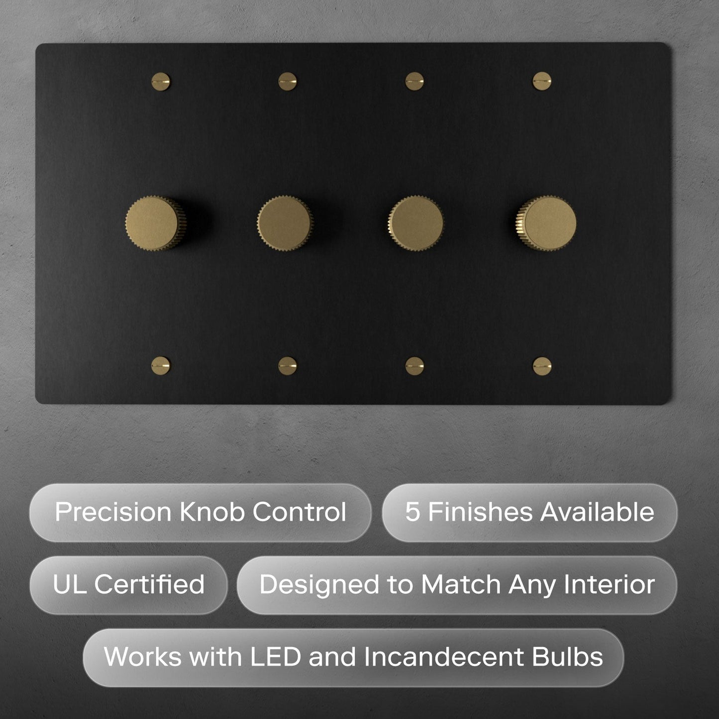 Brass Dimmer Switch 4