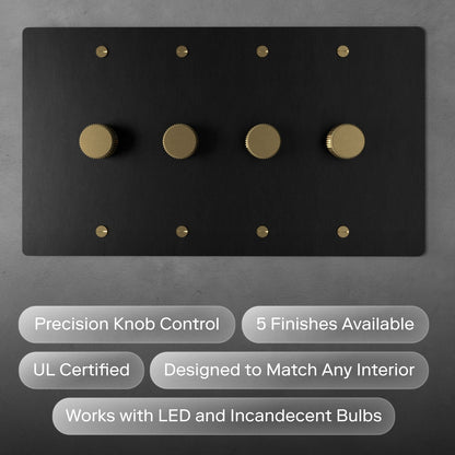 Brass Dimmer Switch 4
