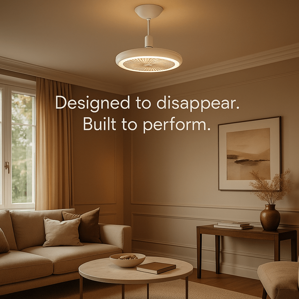 LuxRoyale Dual Fan Light Bulb With LED Remote And Quiet Operation