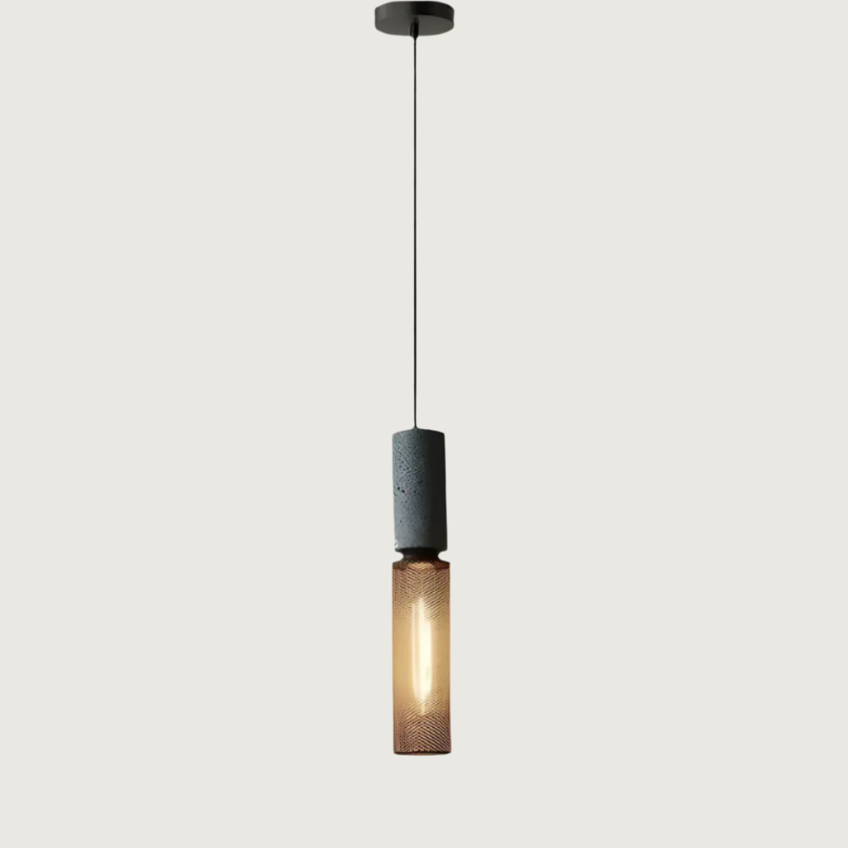 BrumaLuz - Industrial Pendant Lamp in Concrete and Metal 0