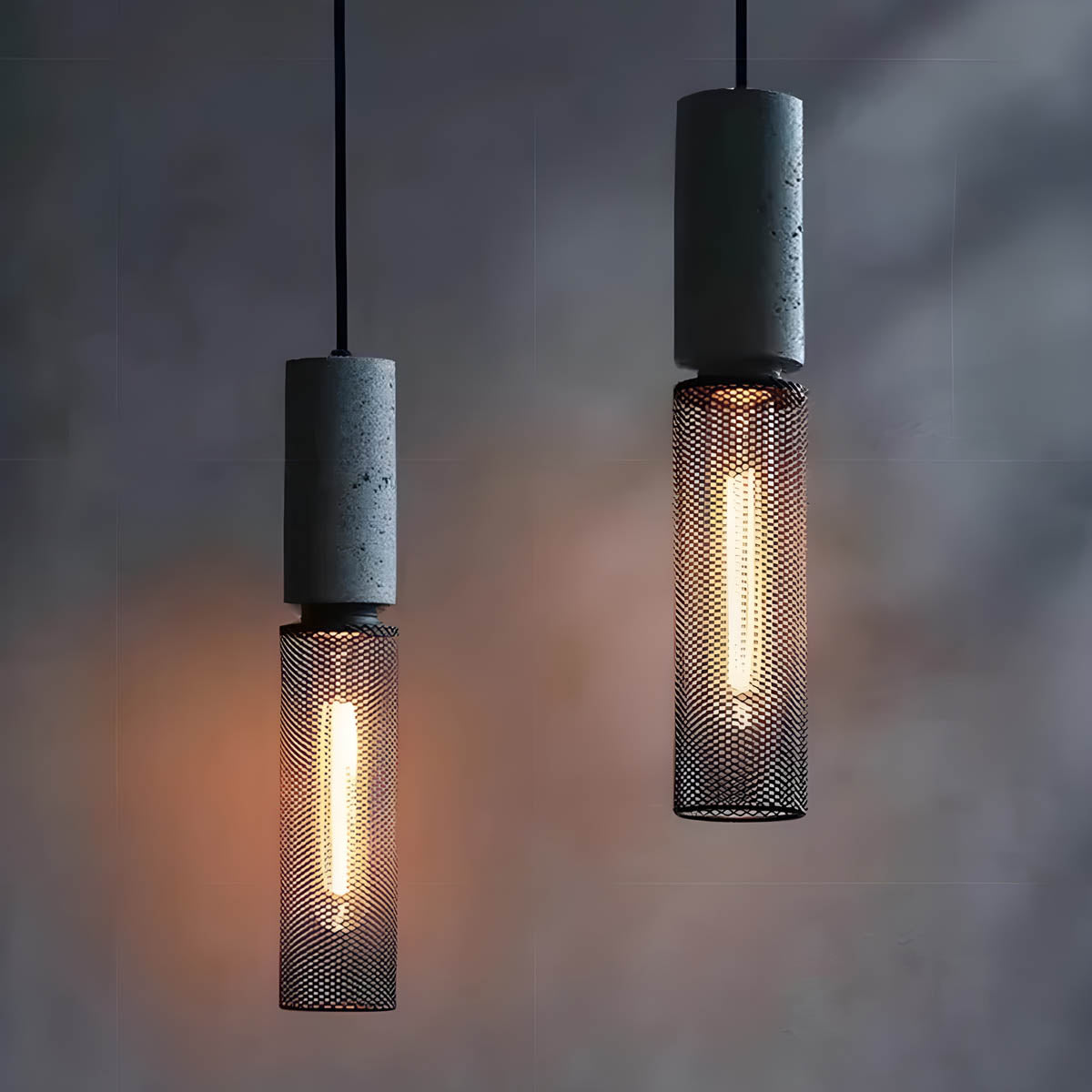 BrumaLuz - Industrial Pendant Lamp in Concrete and Metal 2