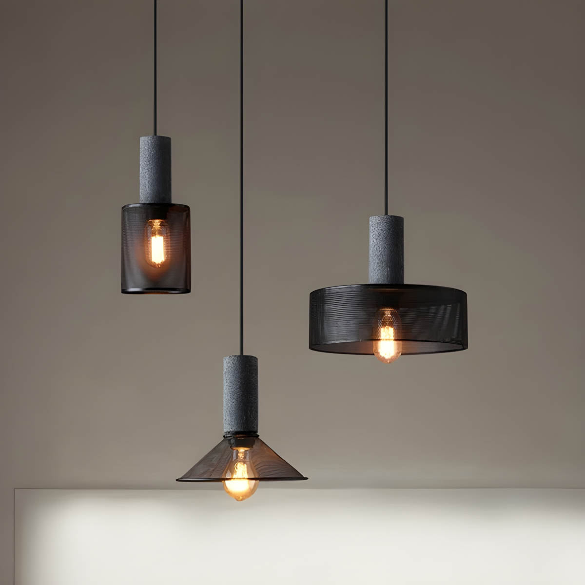 BrumaLuz - Industrial Pendant Lamp in Concrete and Metal 5
