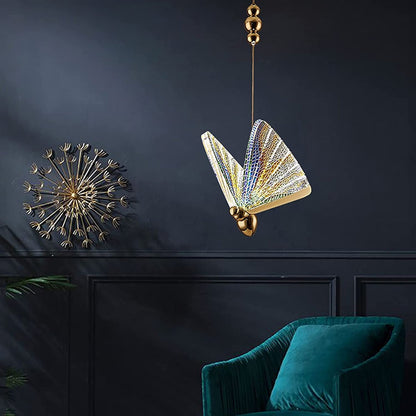 Royallure Butterfly Pendant Hanging Light Lamp Chandelier - Colorful small 200cm*22cm*17cm / Warm light